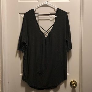 BKE Grey strappy top